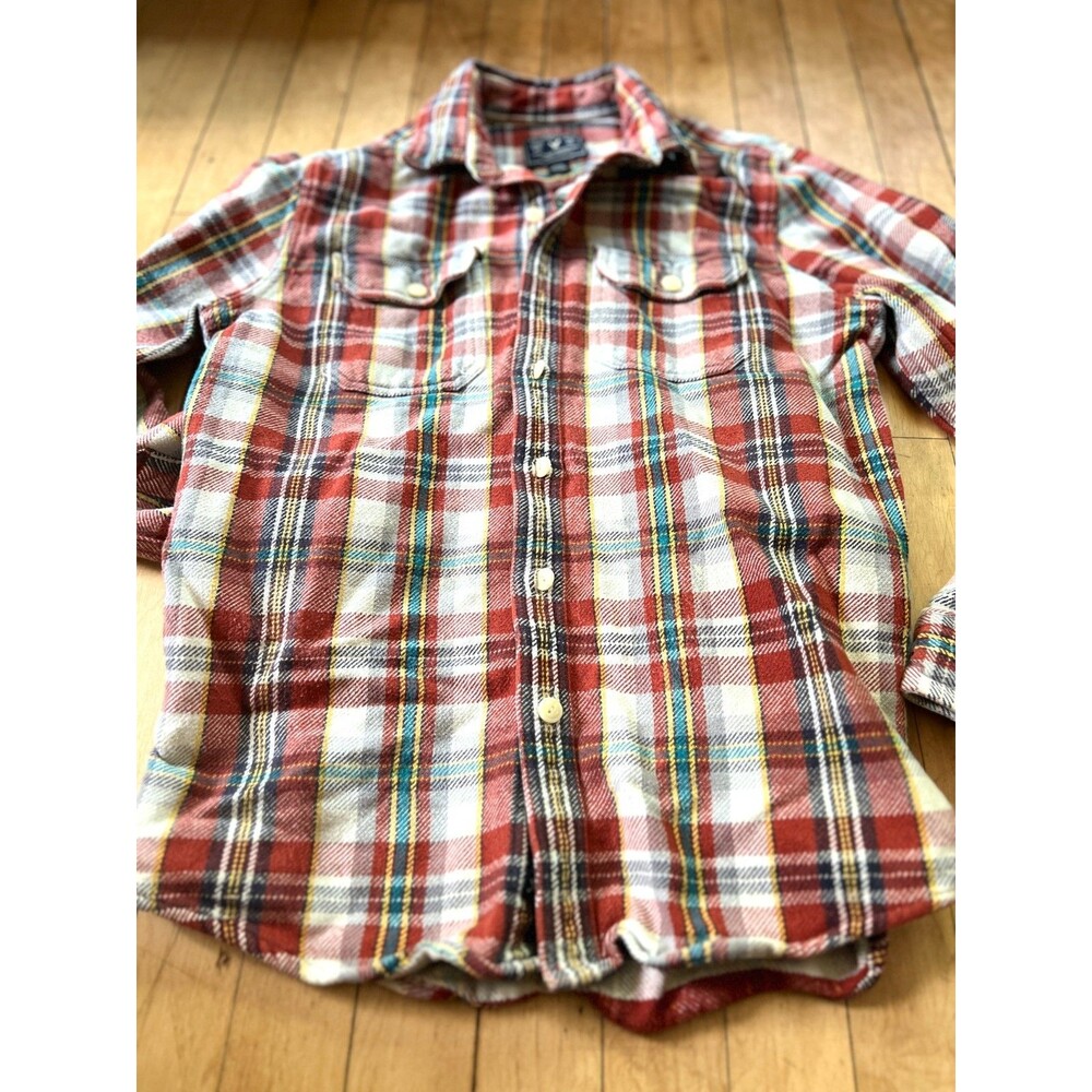 American Eagle Outfitters Mens M Medium Heavy plaid flannel shirt